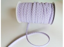 Spaghetti Band Kordel 7mm Polka Dots Pünkchten flieder